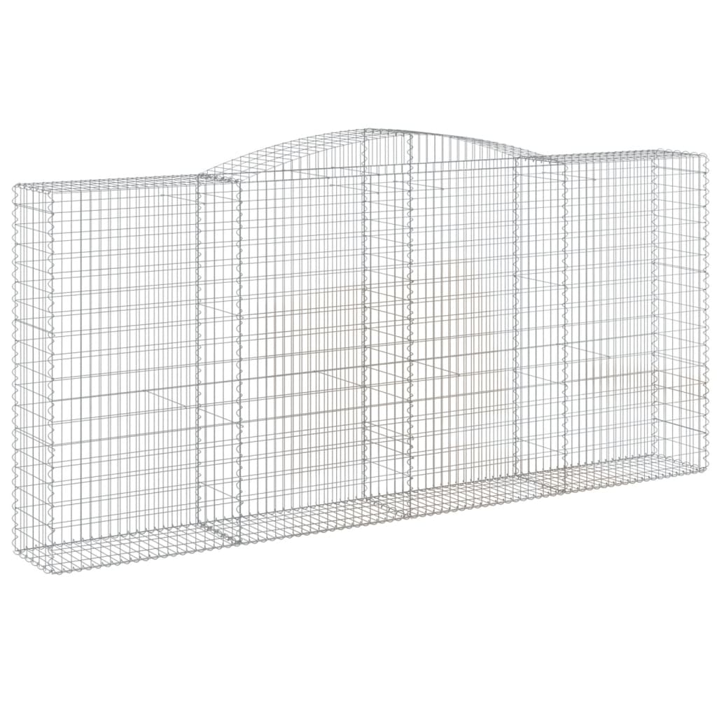 VidaXL Gabions 4 pcs courbé 400x50x180 200 cm fer
