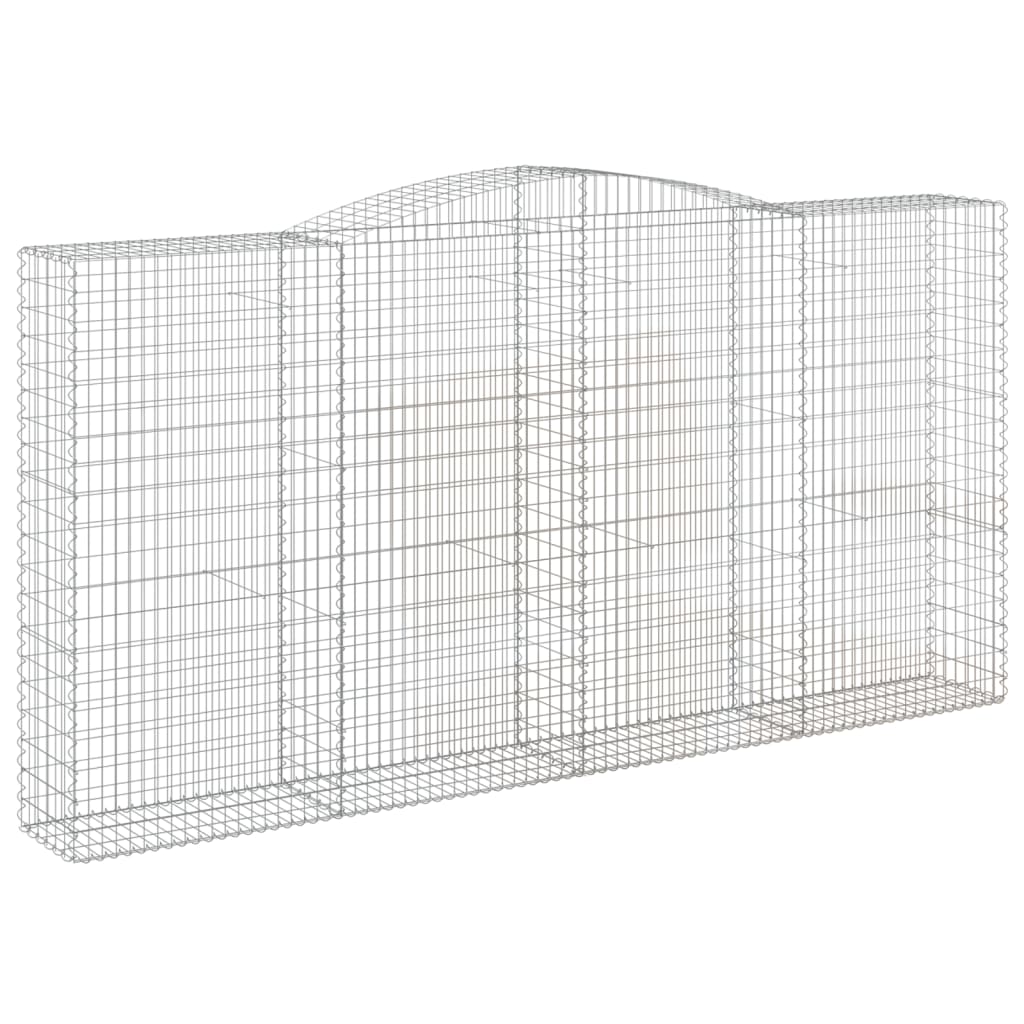 VidaXL Gabions 4 pcs courbé 400x50x200 220 cm fer