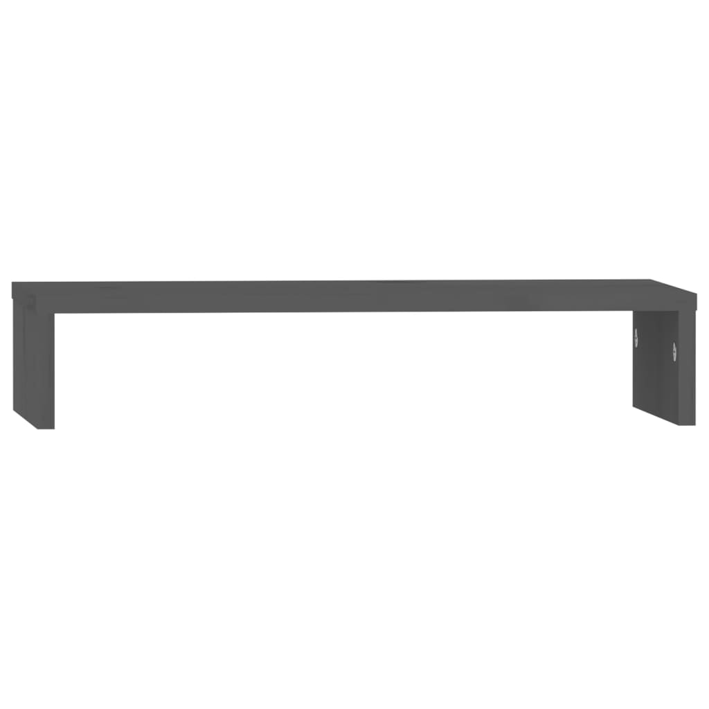 Vidaxx support pour moniteur 50x27x10 cm bois de pin massif gris