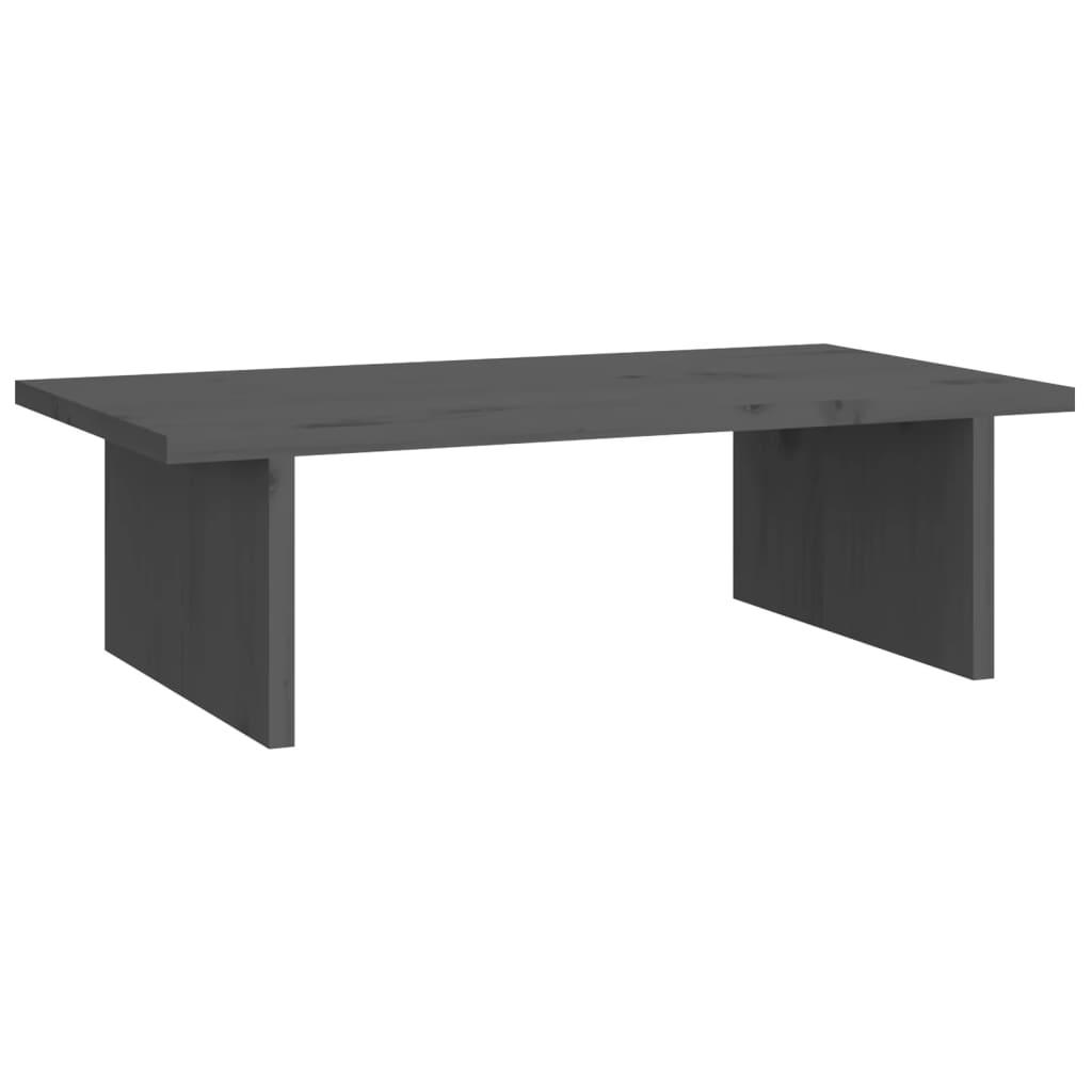 Vidaxx support pour moniteur 50x27x15 cm bois de pin massif gris