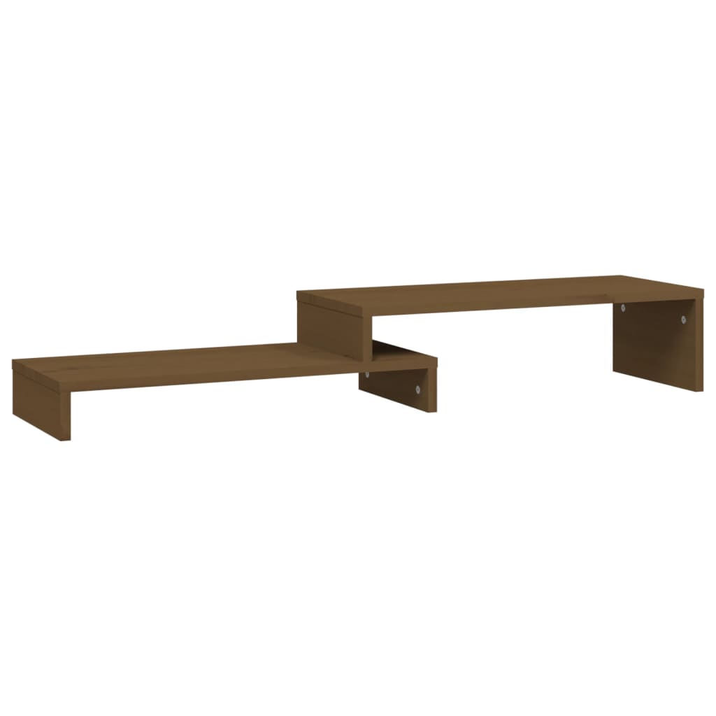 VidaXL Support pour moniteur (52-101)x22x14 cm pin brun miel