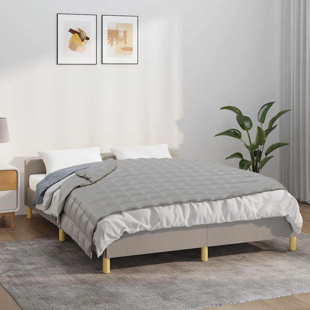 Vidaxx couverture lestée 150x200 cm 11 kg tissu gris