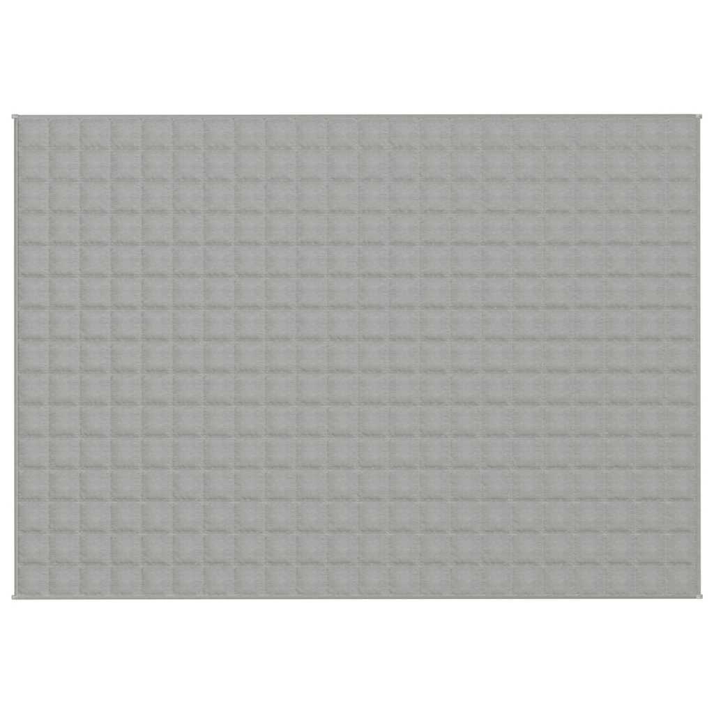 Vidaxx couverture lestée 155x220 cm 7 kg tissu gris