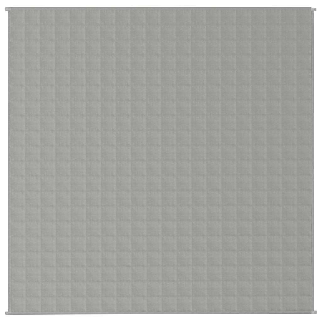 Vidaxx couverture lestée 200x200 cm 13 kg tissu gris