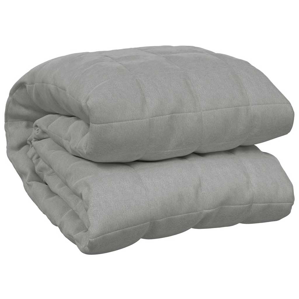 Vidaxx couverture lestée 220x235 cm 15 kg tissu gris