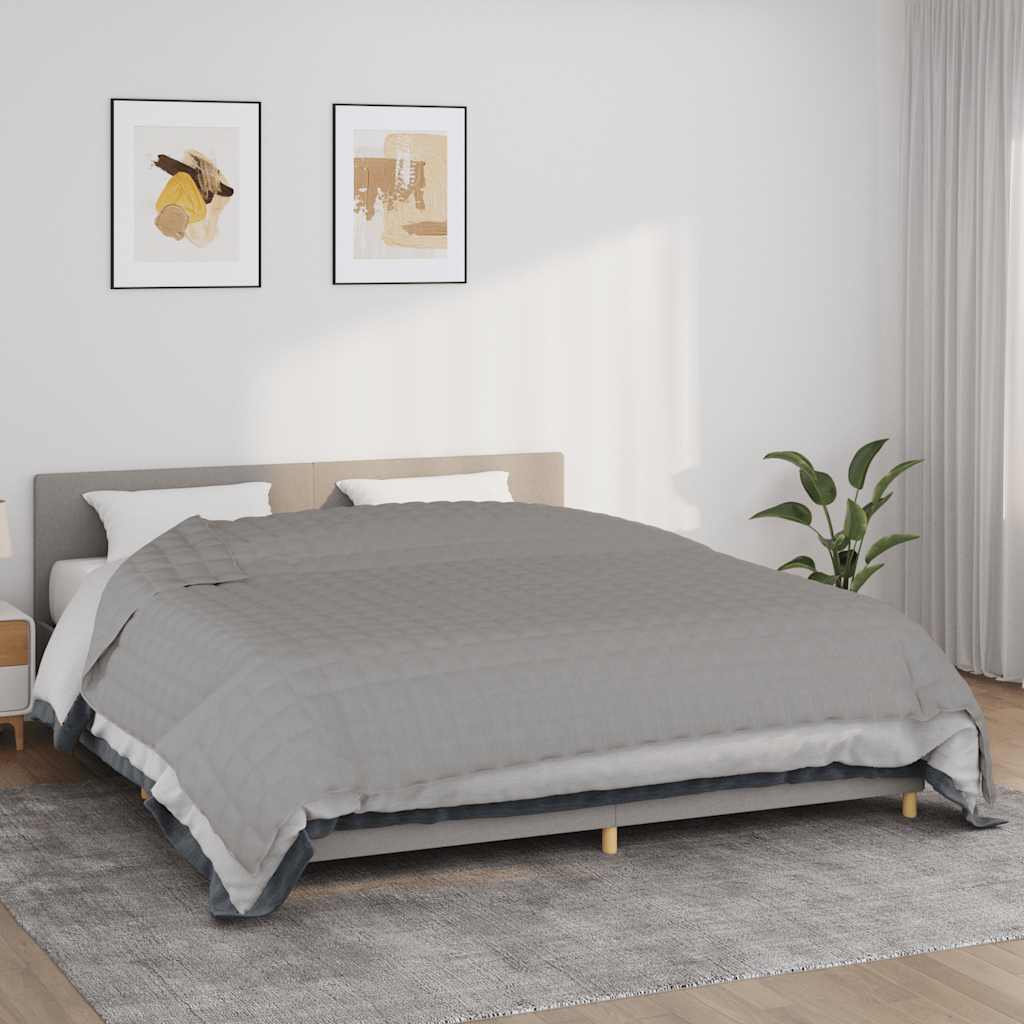 Vidaxx couverture lestée 235x290 cm 11 kg tissu gris