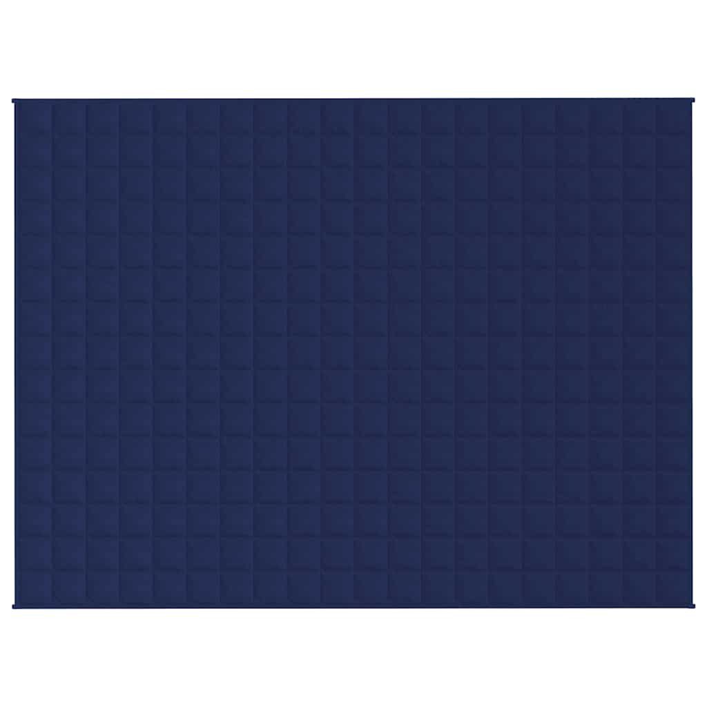 Vidaxx couverture lestée 150x200 cm 7 kg tissu bleu