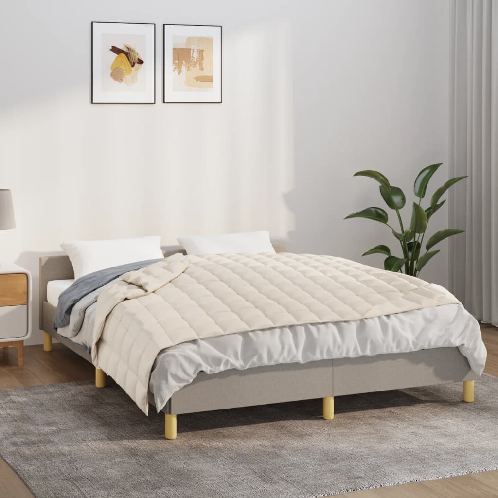 Vidaxx couverture lestée 138x200 cm 6 kg tissu crème clair