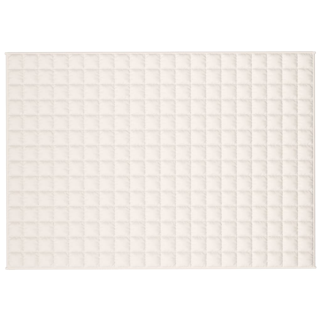 Vidaxx couverture lestée 138x200 cm 10 kg tissu crème clair