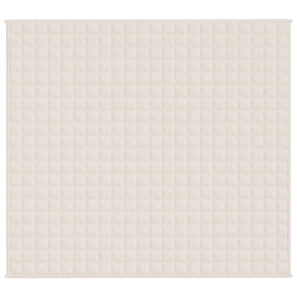 Vidaxx couverture lestée 200x225 cm 9 kg tissu crème clair