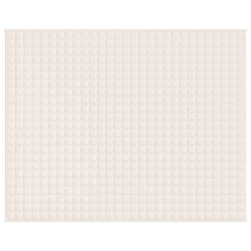 Vidaxx couverture lestée 235x290 cm 11 kg tissu crème clair