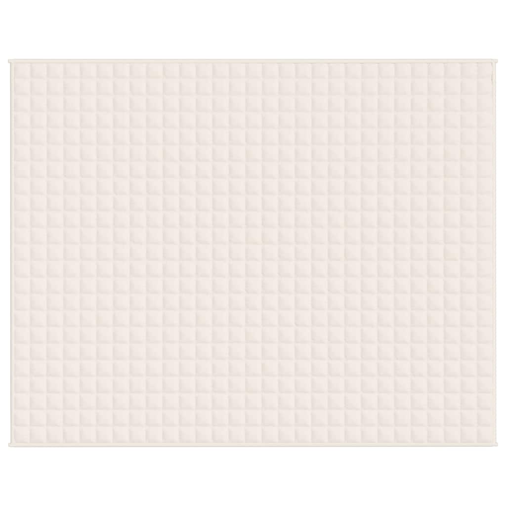 Vidaxx couverture lestée 235x290 cm 15 kg tissu crème clair