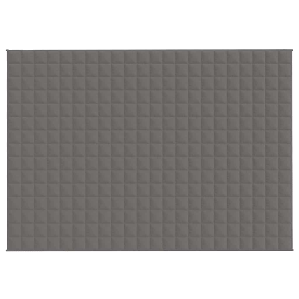 Vidaxx couverture lestée 155x220 cm 11 kg tissu gris