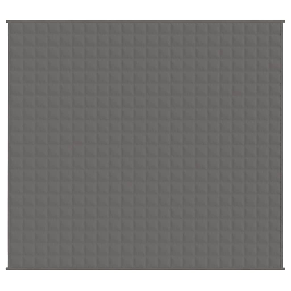Vidaxx couverture lestée 200x225 cm 9 kg tissu gris
