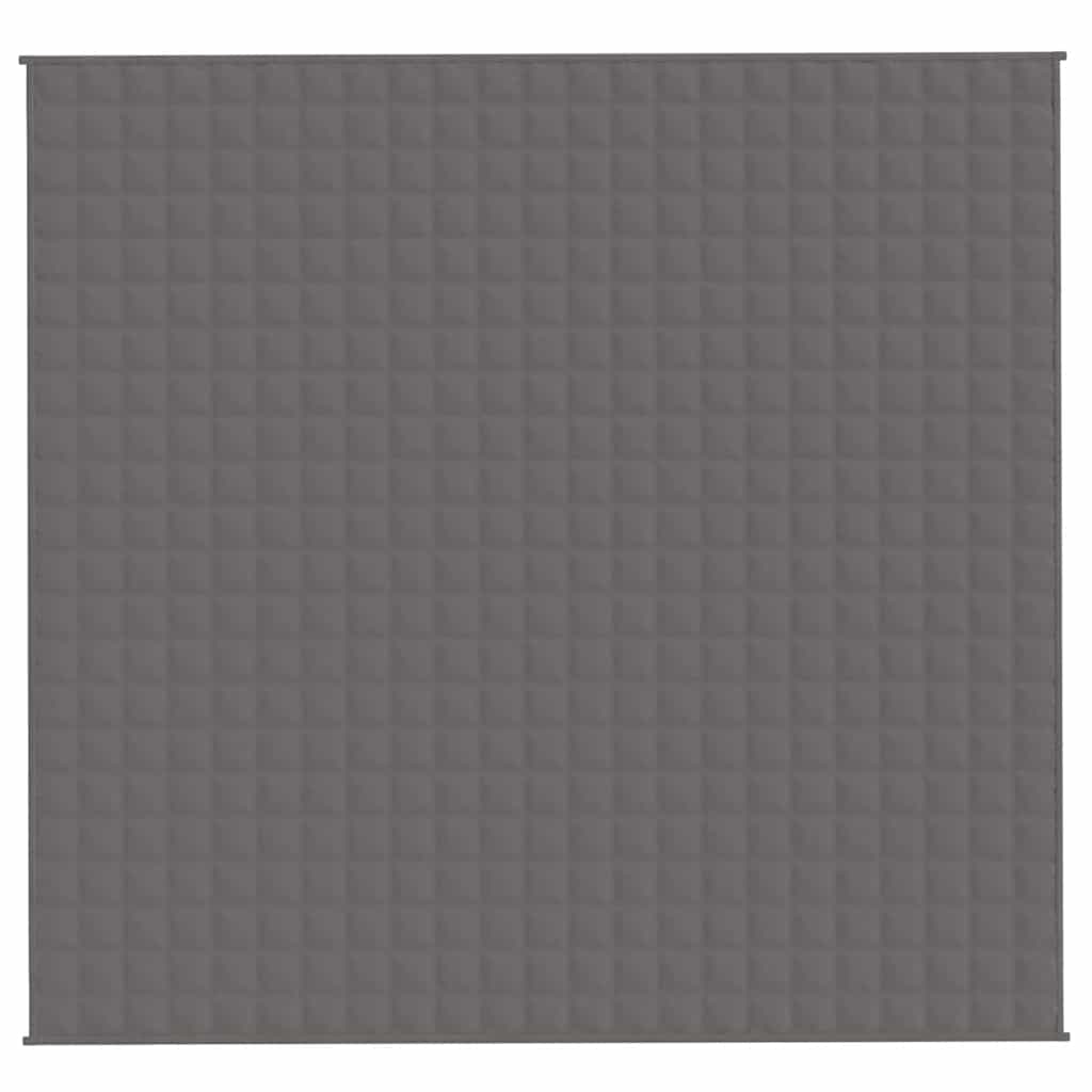 Vidaxx couverture lestée 220x235 cm 11 kg tissu gris