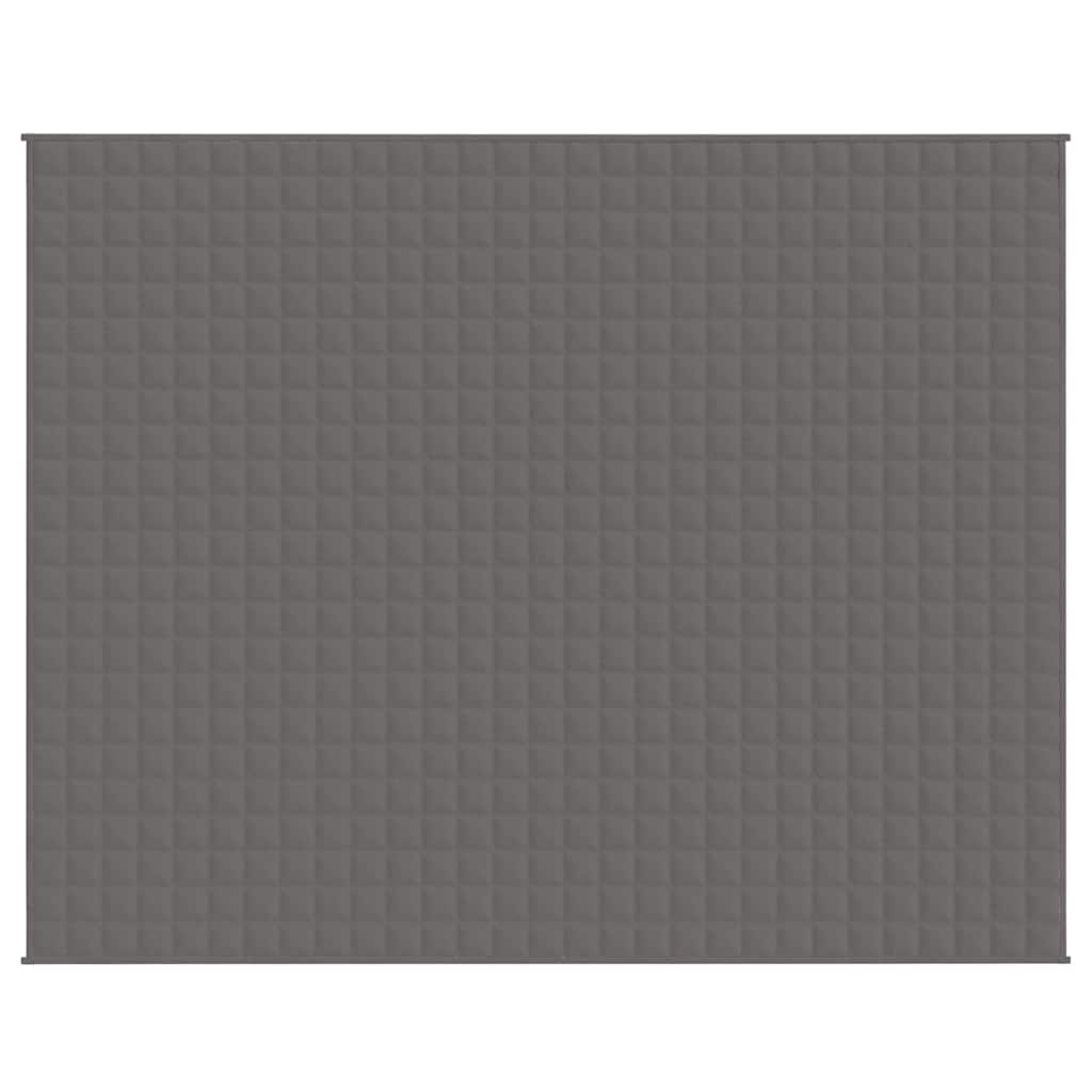 Vidaxx couverture lestée 235x290 cm 11 kg tissu gris