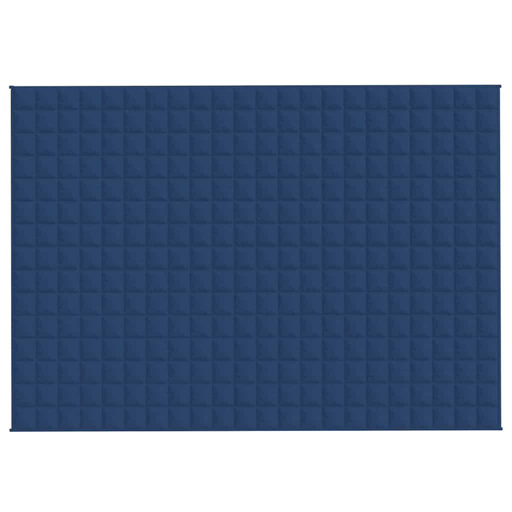 Vidaxx couverture lestée 155x220 cm 7 kg tissu bleu