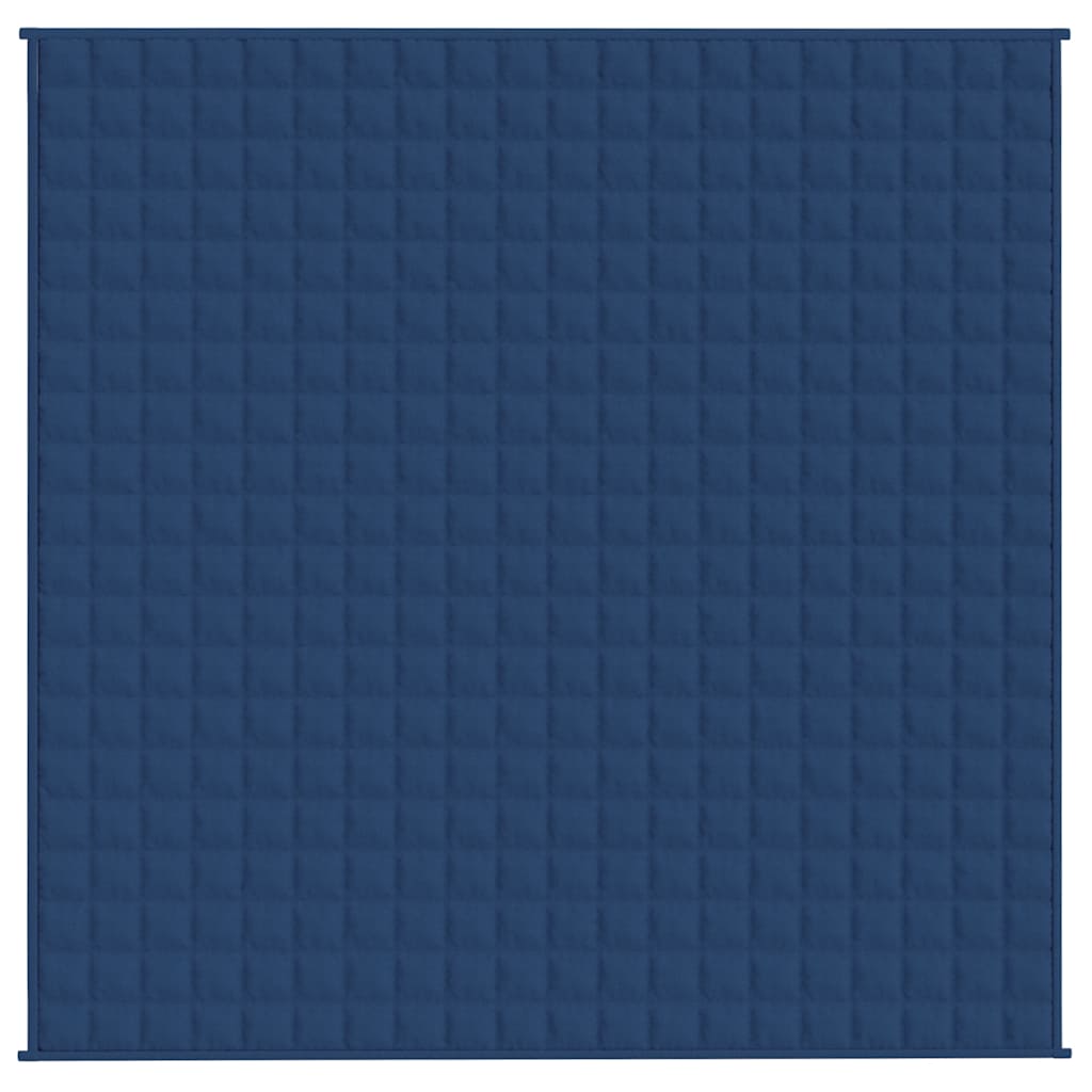 Vidaxx couverture lestée 200x200 cm 9 kg tissu bleu