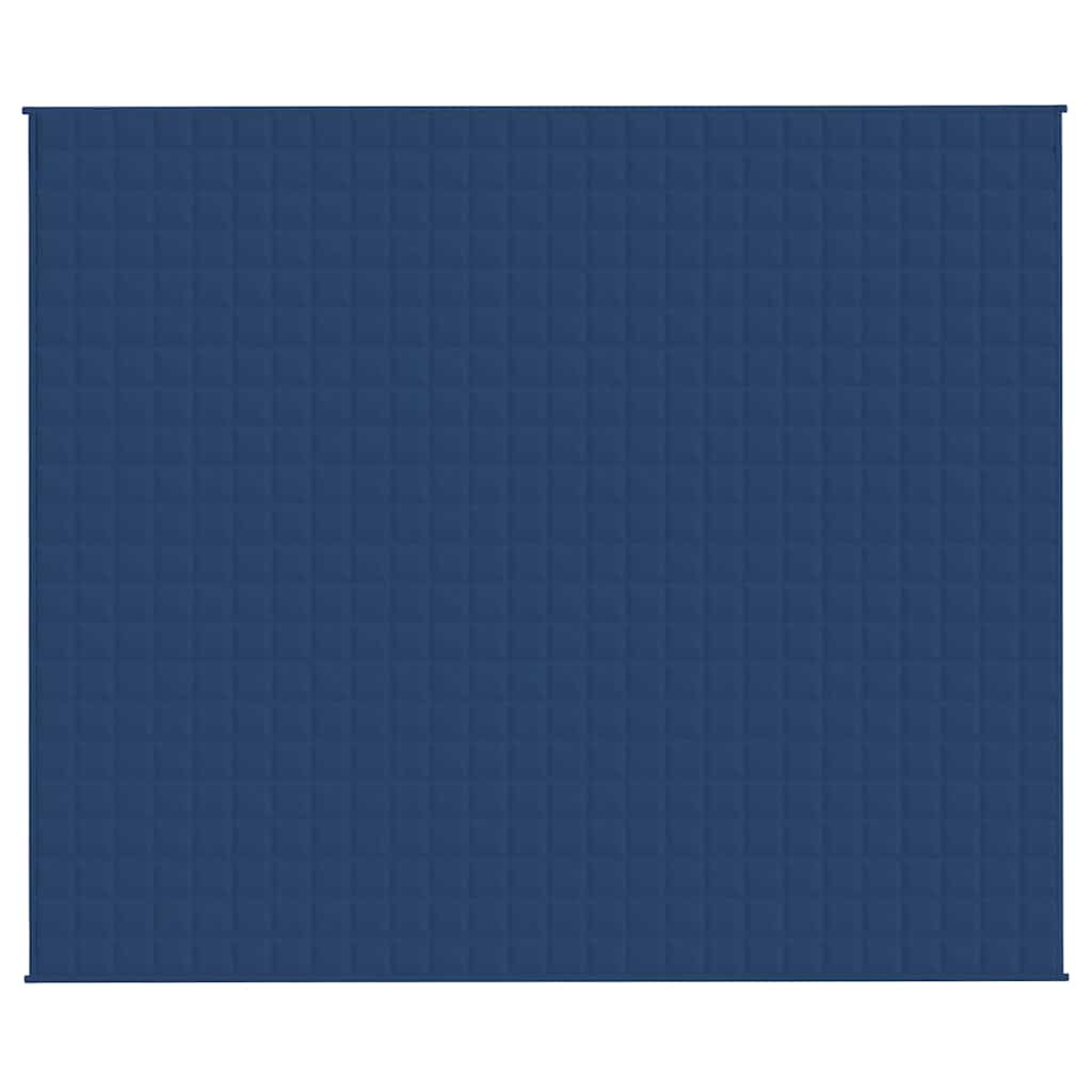 VidaXL Couverture lestée 220x260 cm 15 kg tissu bleu