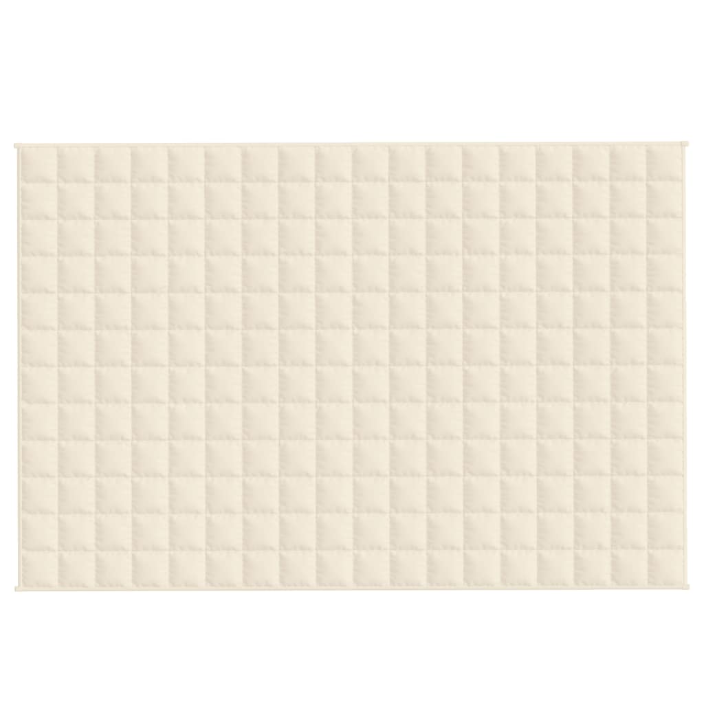 Vidaxx couverture lestée 120x180 cm 5 kg tissu crème clair