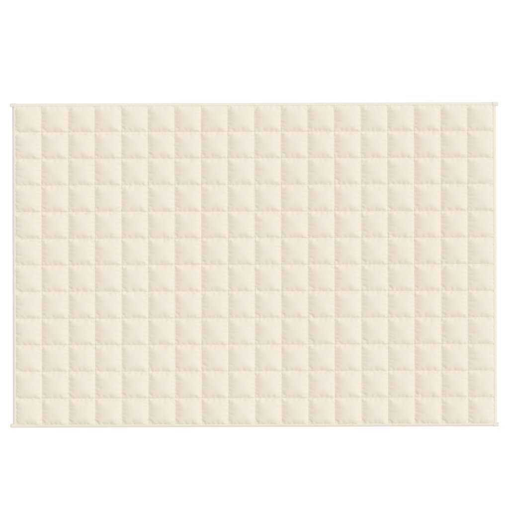 Vidaxx couverture lestée 120x180 cm 9 kg tissu crème clair