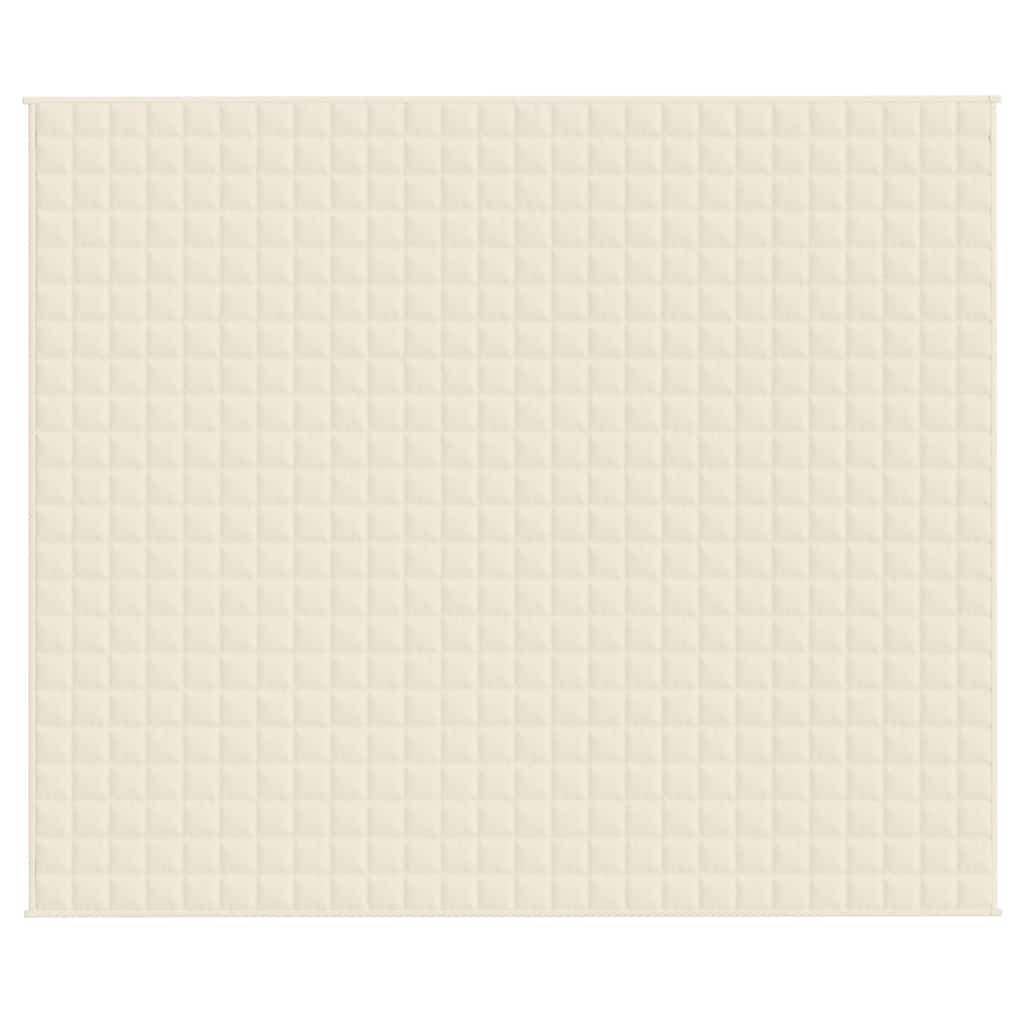 Vidaxx couverture lestée 220x260 cm 15 kg tissu crème clair