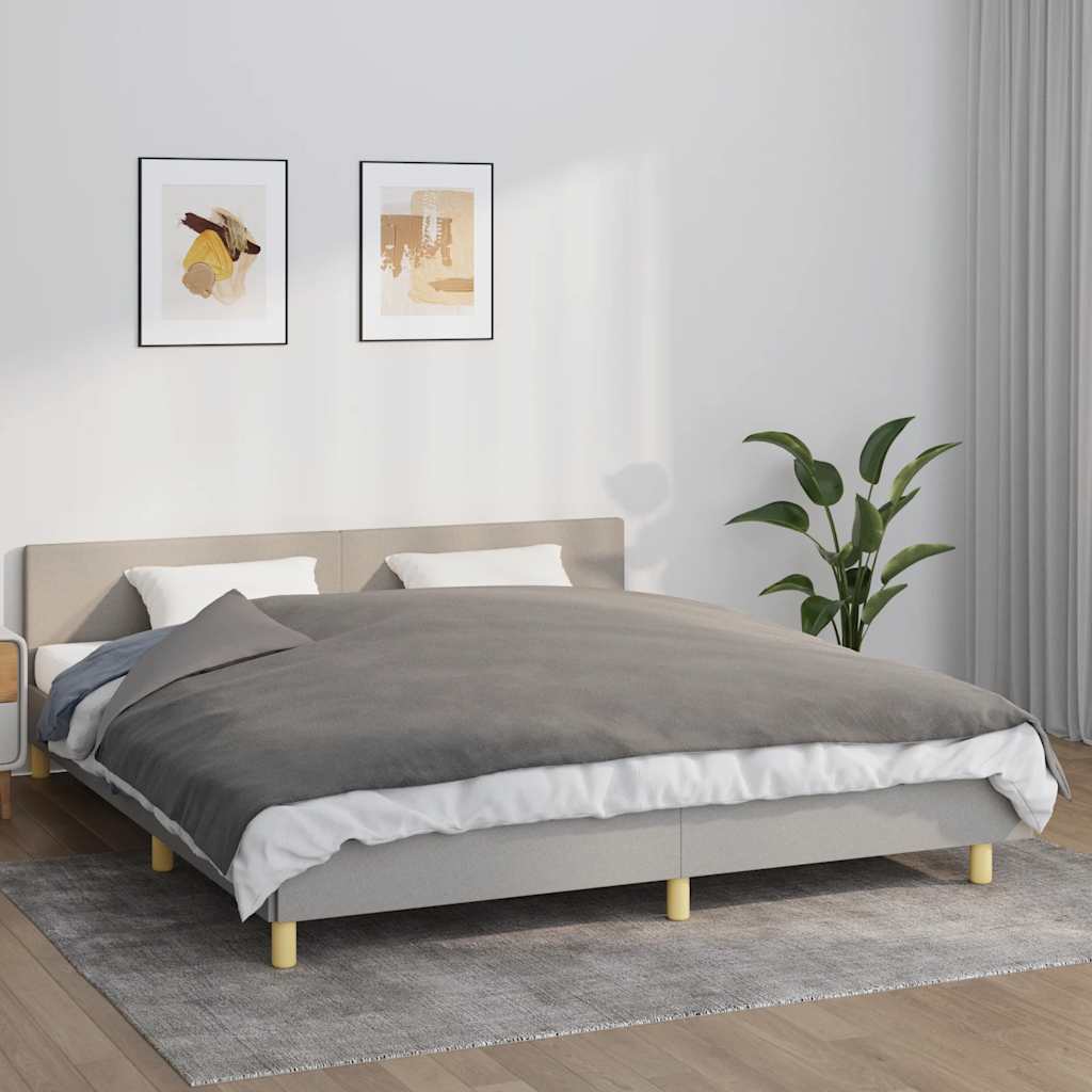 Vidaxx couverture lestée avec housse 155x220 cm 7 kg tissu gris