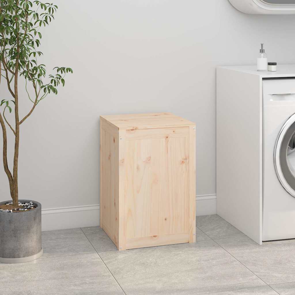 Vidaxx panier à linge 44x44x66 cm bois de pin massif
