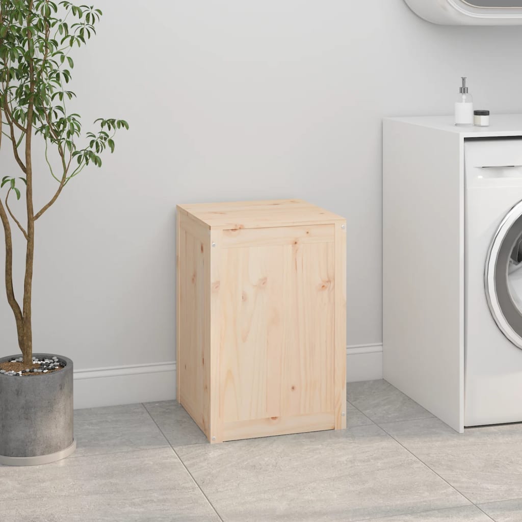 Vidaxx panier à linge 44x44x66 cm bois de pin massif