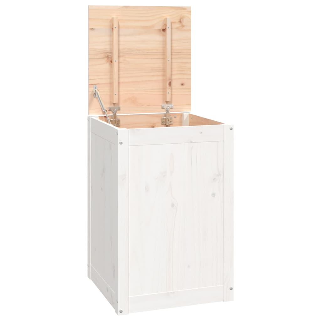 Vidaxx panier à linge 44x44x66 cm bois de pin massif blanc