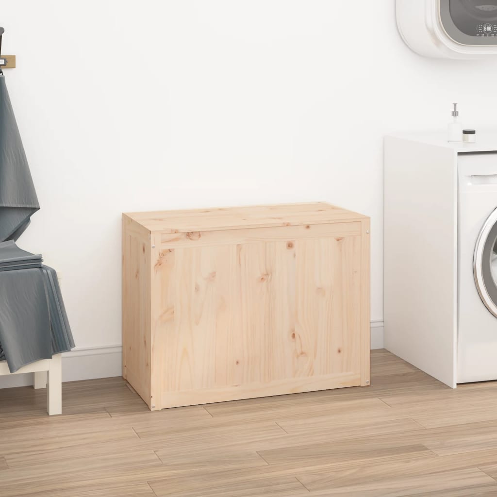 Vidaxx panier à linge 88,5x44x66 cm bois de pin massif