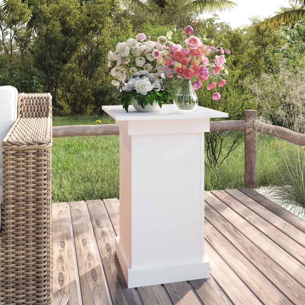 Vidaxx jardinière 40x40x60 cm bois de pin massif blanc