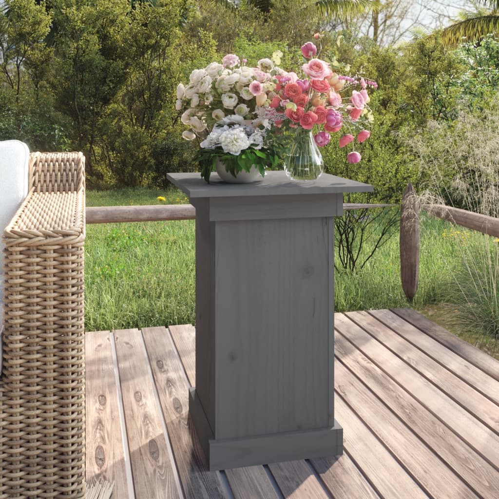 Vidaxx jardinière 40x40x60 cm bois de pin massif gris