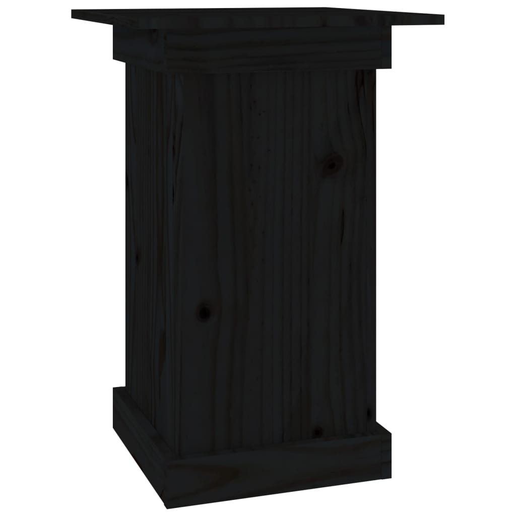 VidaXL Jardinière 40x40x60 cm bois de pin massif noir
