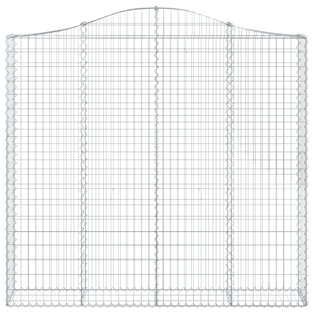 VidaXL Gabion voûté 200x30x180 200 cm fer galvanisé