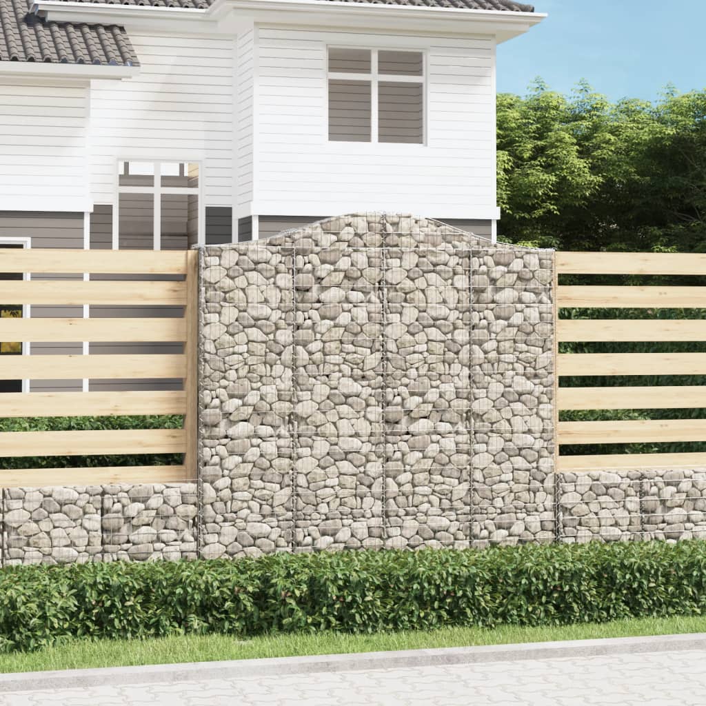 VidaXL Gabion voûté 200x30x200 220 cm fer galvanisé