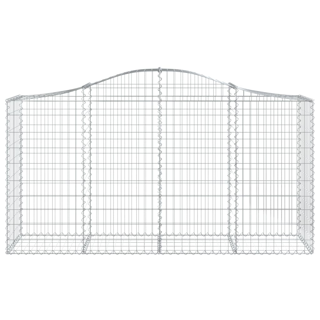 Vidaxx gabion voûté 200x50x100 120 cm en fer galvanisé