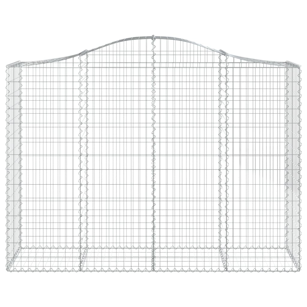 VidaXL Gabion voûté 200x50x140 160 cm fer galvanisé