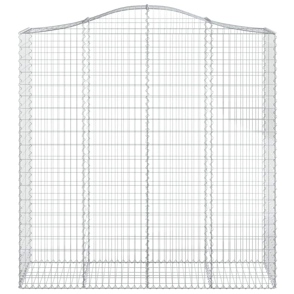 VidaXL Gabion voûté 200x50x200 220 cm fer galvanisé