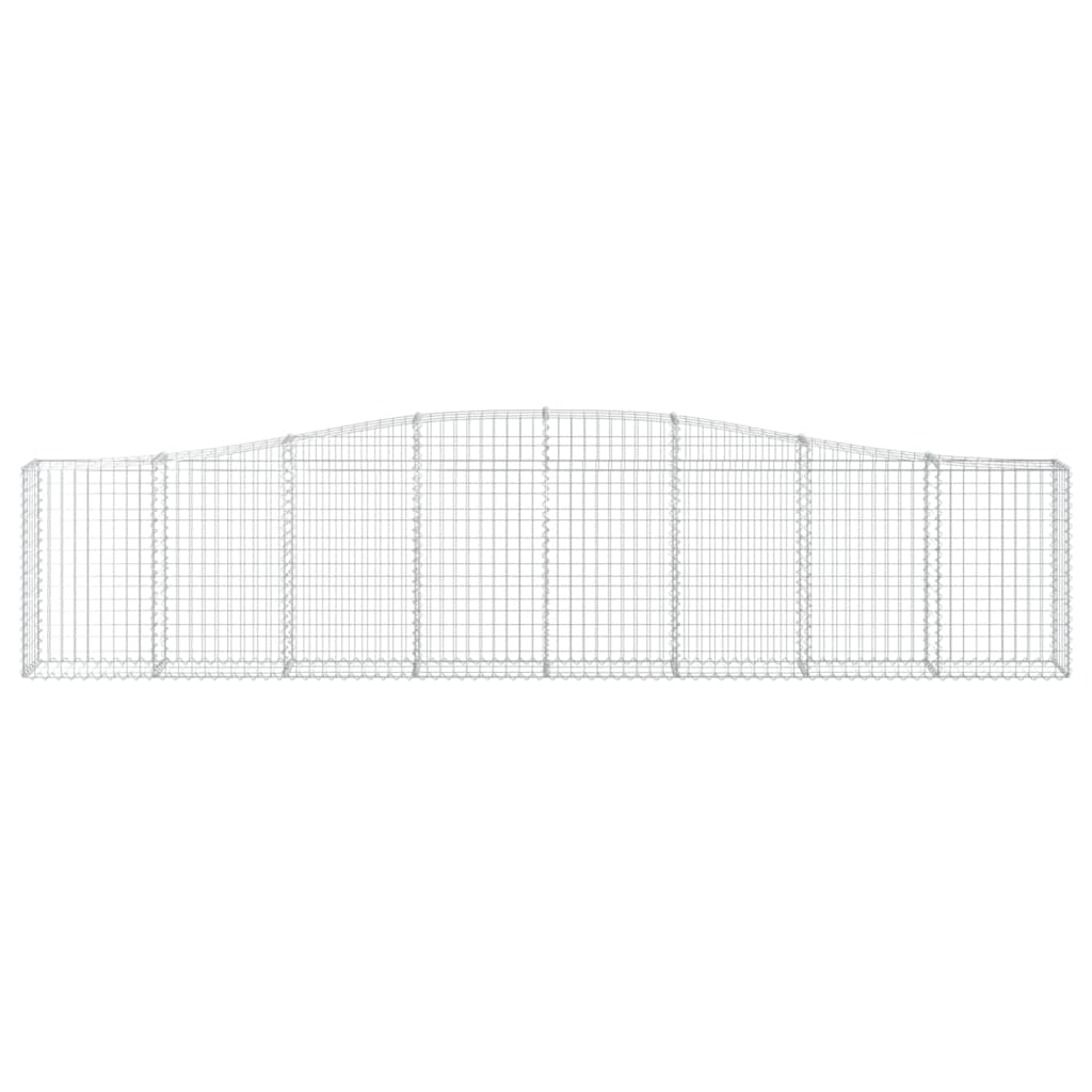 VidaXL Gabion voûté 400x30x80 100 cm fer galvanisé