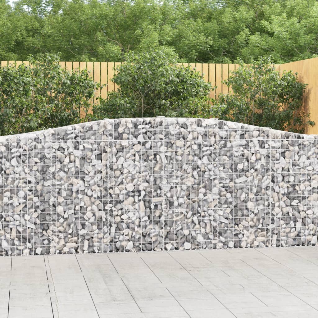 VidaXL Gabion voûté 400x30x100 120 cm fer galvanisé
