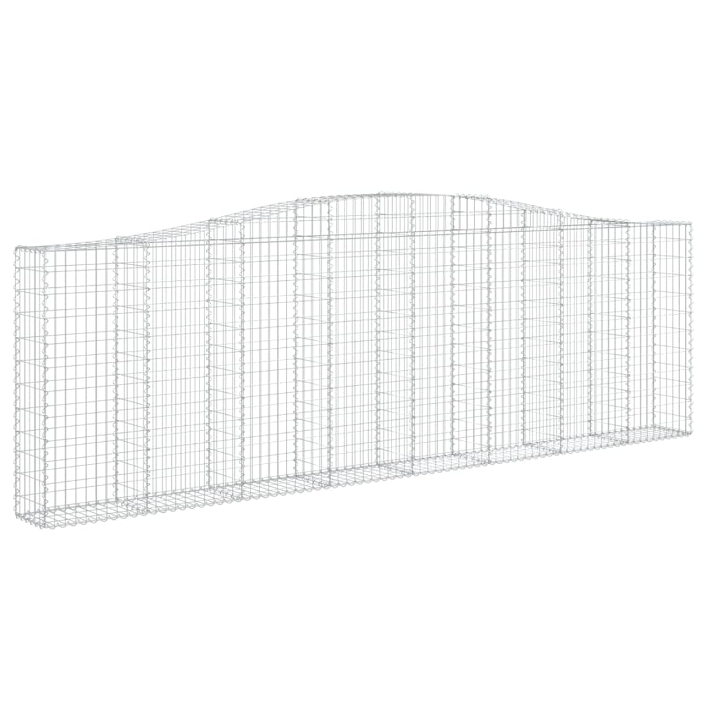 VidaXL Gabion voûté 400x30x120 140 cm fer galvanisé