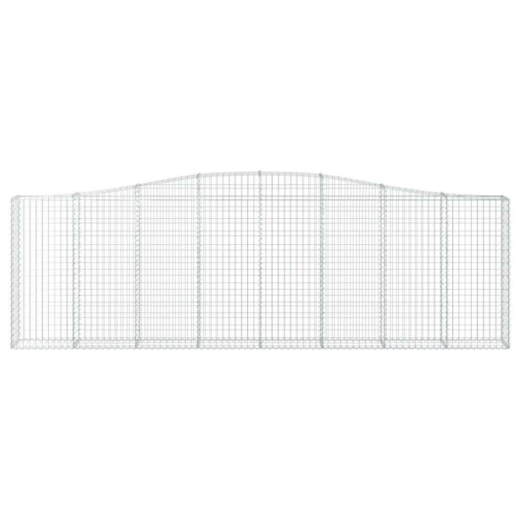 VidaXL Gabion voûté 400x30x120 140 cm fer galvanisé