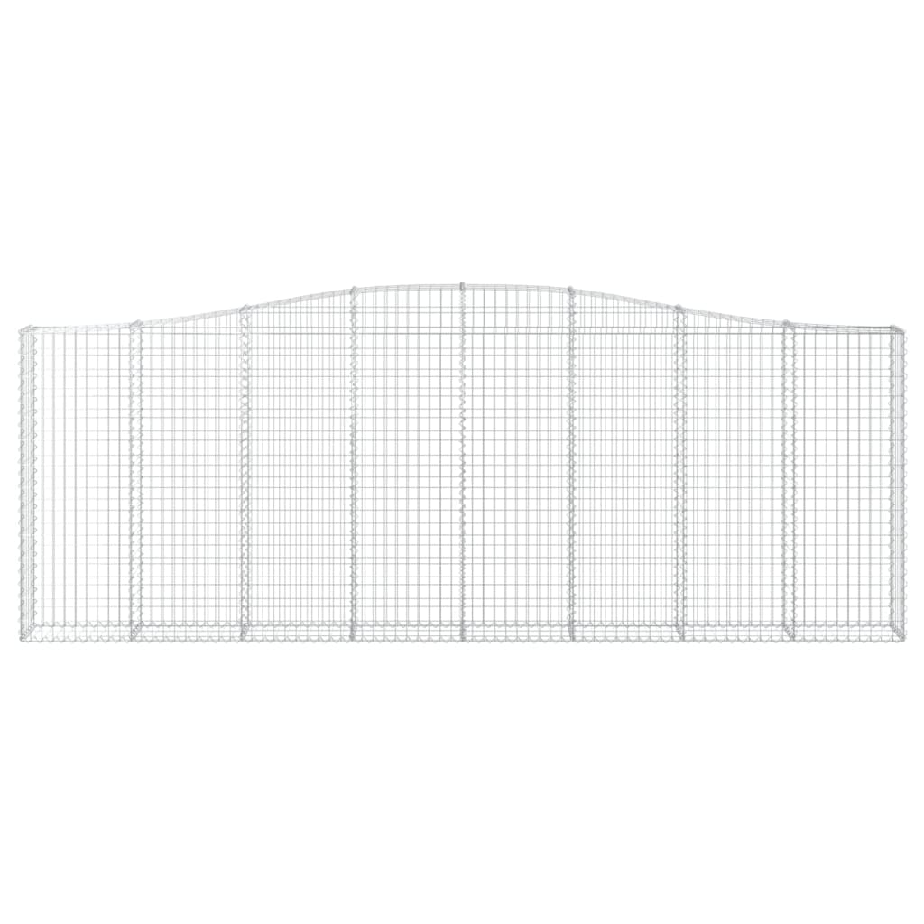 VidaXL Gabion voûté 400x30x140 160 cm fer galvanisé