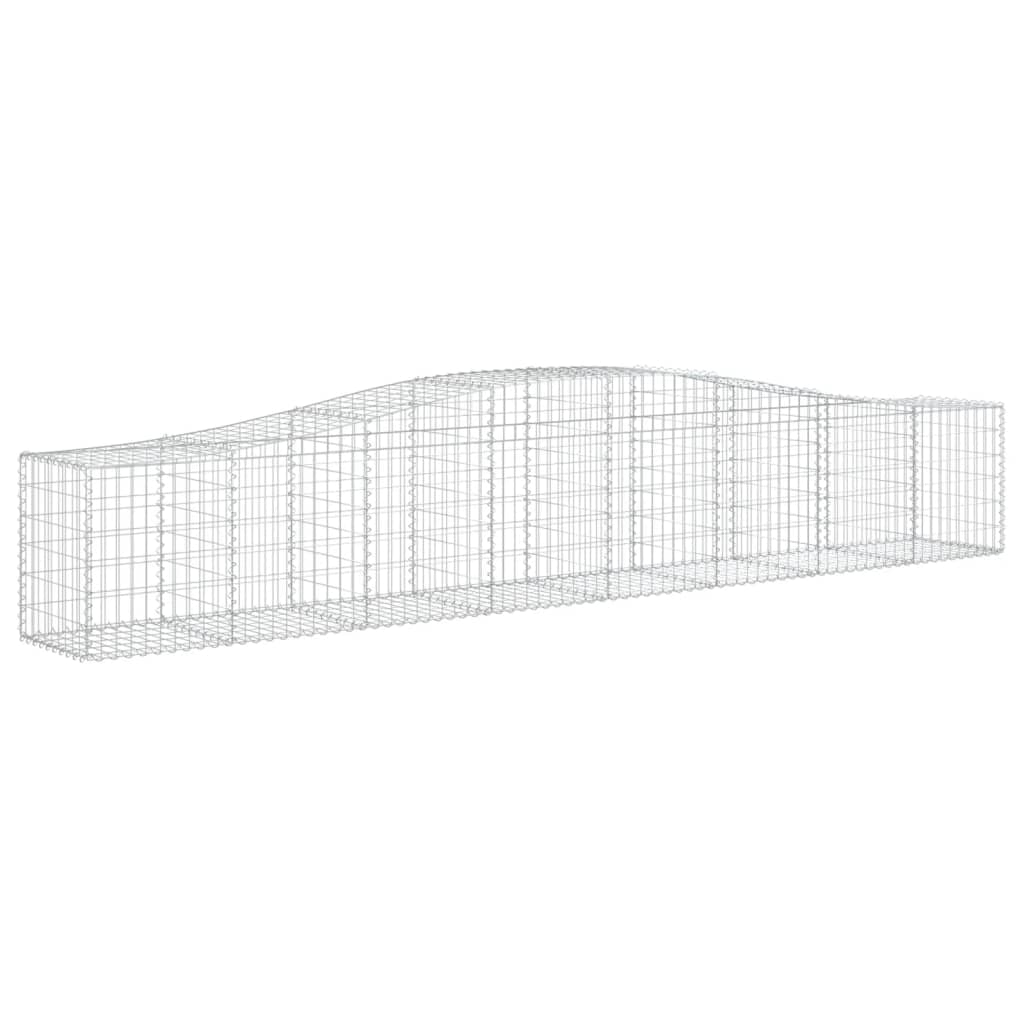 VidaXL Gabion voûté 400x50x60 80 cm fer galvanisé