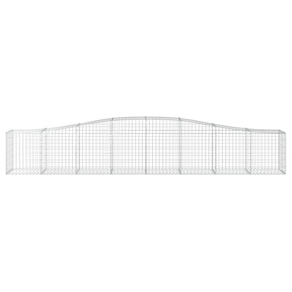 VidaXL Gabion voûté 400x50x60 80 cm fer galvanisé