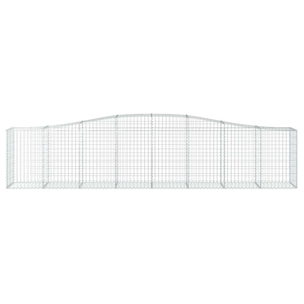 VidaXL Gabion voûté 400x50x80 100 cm fer galvanisé