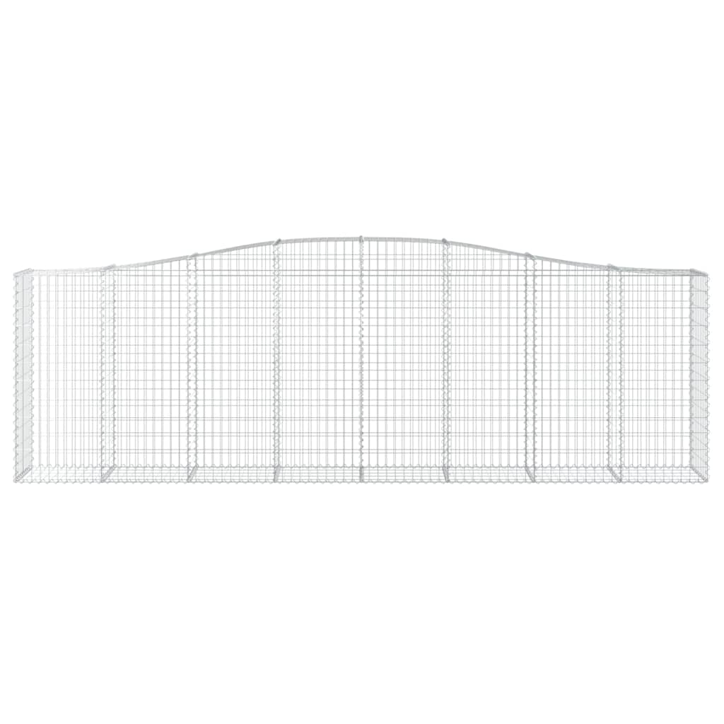 VidaXL Gabion voûté 400x50x120 140 cm fer galvanisé