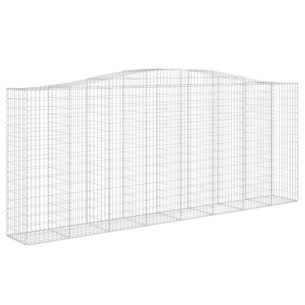 VidaXL Gabion voûté 400x50x160 180 cm fer galvanisé