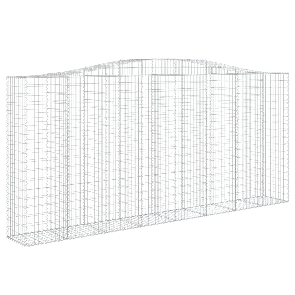 VidaXL Gabion voûté 400x50x180 200 cm fer galvanisé
